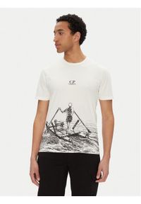 C.P. Company T-Shirt 18CMTS318A005431G Biały Regular Fit. Kolor: biały. Materiał: bawełna