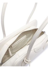 Calvin Klein Torebka Quilted Nylon Medium Shoulder Ba LV04F3743G Biały. Kolor: biały. Materiał: skórzane #5