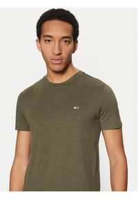 Tommy Jeans T-Shirt Jaspe DM0DM20363 Zielony Slim Fit. Kolor: zielony. Materiał: bawełna #3
