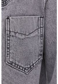 Answear Lab - Kurtka jeansowa. Kolor: szary. Materiał: jeans. Styl: wakacyjny #4