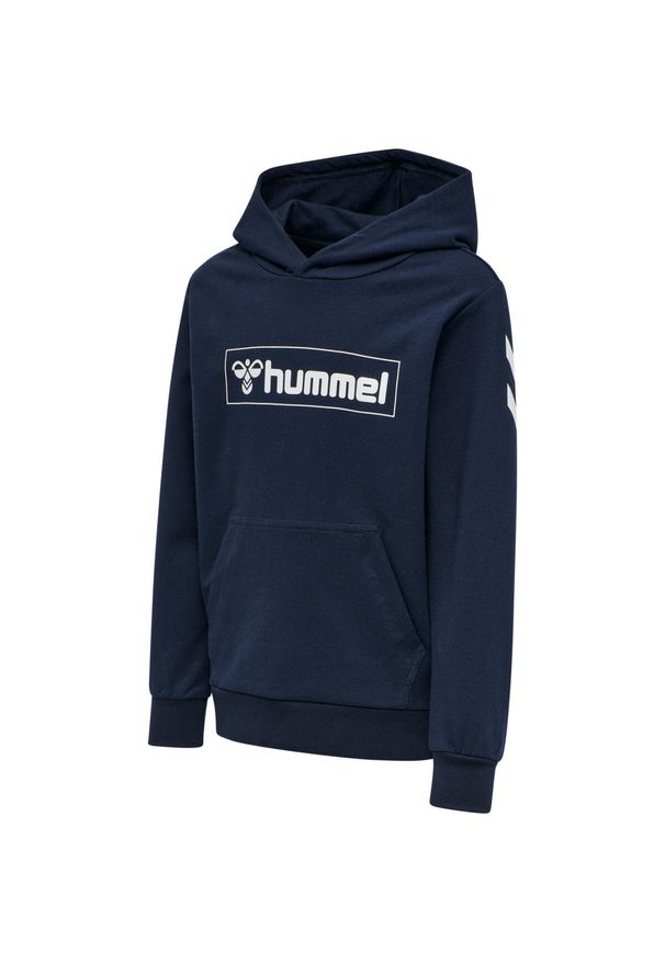 Bluza sportowa dla dzieci Hummel hmlBOX z kapturem. Typ kołnierza: kaptur. Kolor: fioletowy. Sezon: zima, jesień