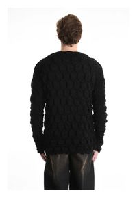 La Haine Inside Us Sweter | 3M M1156 | Mężczyzna | Czarny. Okazja: na co dzień. Kolor: czarny. Materiał: akryl, elastan, poliester. Styl: casual #4