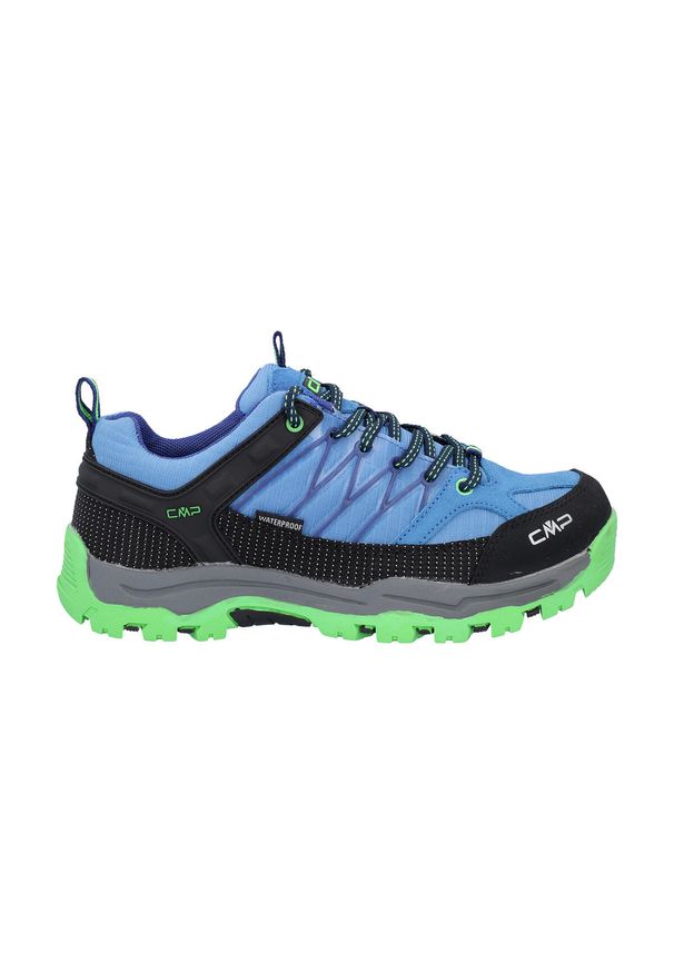 Dziecięce Niskie buty trekkingowe CMP Rigel Waterproof. Kolor: niebieski. Materiał: tkanina, materiał, syntetyk. Sport: turystyka piesza