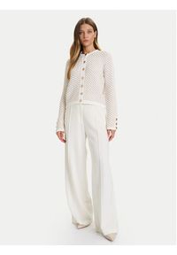French Connection Kardigan 78ZCE Écru Regular Fit. Materiał: bawełna