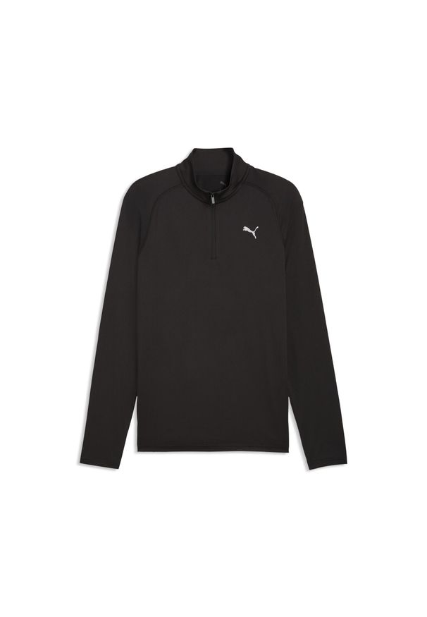 Puma - Męska koszulka treningowa PWRTRAIN z zamkiem 1/4 PUMA. Kolor: czarny. Sport: fitness
