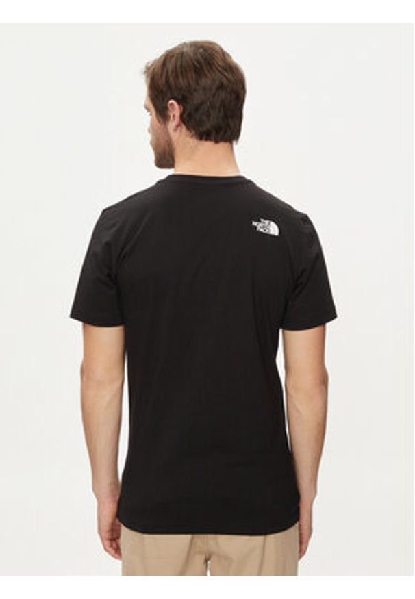 The North Face T-Shirt Never Stop NF0A87NS Czarny Regular Fit. Kolor: czarny. Materiał: bawełna