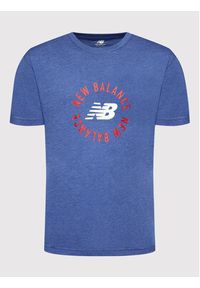 New Balance T-Shirt MT21901 Niebieski Relaxed Fit. Kolor: niebieski. Materiał: syntetyk #5
