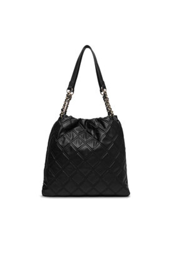 TOMMY HILFIGER - Tommy Hilfiger Torebka Th Feminine Tote AW0AW18719 Czarny. Kolor: czarny. Materiał: skórzane
