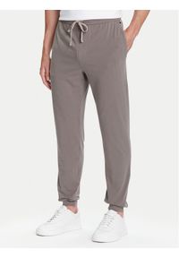BOSS Spodnie dresowe Mix&Match 50515305 Brązowy Regular Fit. Kolor: brązowy. Materiał: bawełna