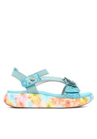 Laura Vita Sandały Nikito 01 Turkusowy. Kolor: turkusowy. Materiał: skóra #1