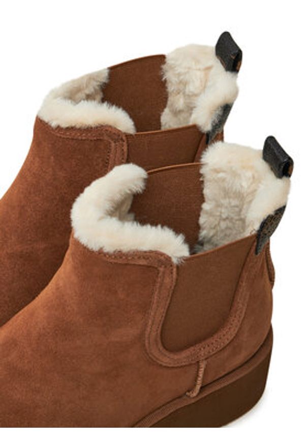 Guess Botki Jilaine2 FLFJL2 LEA10 Brązowy. Kolor: brązowy. Materiał: zamsz, skóra