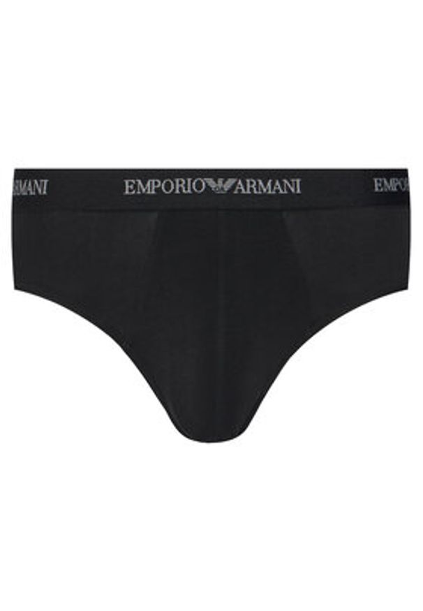 Emporio Armani Underwear Komplet 3 par slipów EM000258 AF14132 MC061 Czarny. Kolor: czarny. Materiał: bawełna