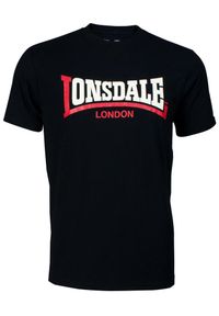 Koszulka Lonsdale Two Tone. Kolor: czarny. Materiał: dzianina, bawełna #2