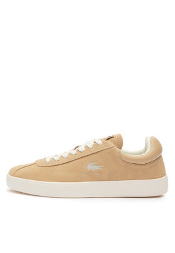 Lacoste Sneakersy Basehot Tonal 747SFA0096 Brązowy. Kolor: brązowy. Materiał: zamsz, skóra