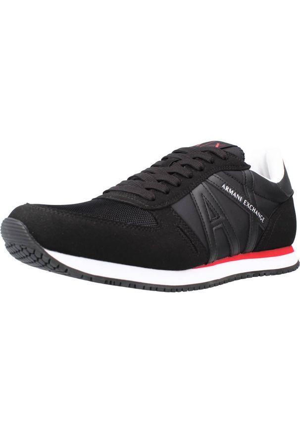Armani Exchange - Kapcie ARMANI EXCHANGE XUX017 XCC68 Czarny. Kolor: czarny. Materiał: tkanina. Sport: turystyka piesza