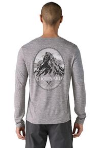 Patagonia - Koszulka trekkingowa męska L/S Cap Cool Daily Graphic. Kolor: szary. Materiał: dzianina. Długość rękawa: długi rękaw