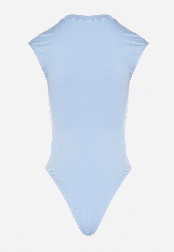 Born2be - Jasnoniebieskie Wiskozowe Body o Dopasowanym Kroju Bez Rękawów Redalira. Okazja: na co dzień. Kolor: niebieski. Materiał: wiskoza. Długość rękawa: bez rękawów. Styl: klasyczny, elegancki, casual