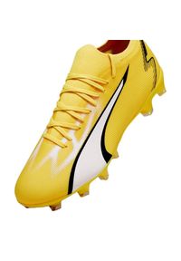 Buty piłkarskie Puma Ultra Match FG/AG M 107347 04 żółte. Kolor: żółty. Szerokość cholewki: normalna. Sport: piłka nożna #4