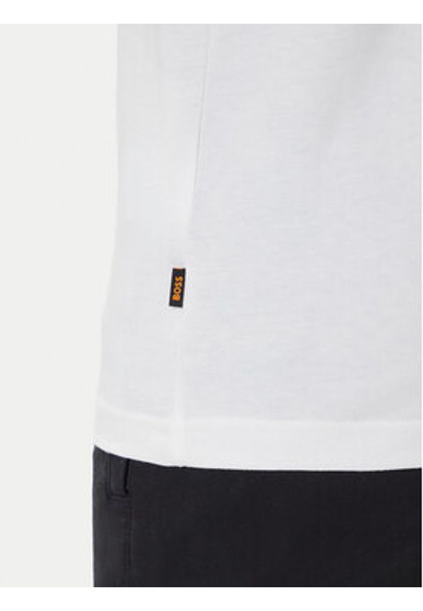 BOSS T-Shirt Te_Animali 50546362 Biały Regular Fit. Kolor: biały. Materiał: bawełna