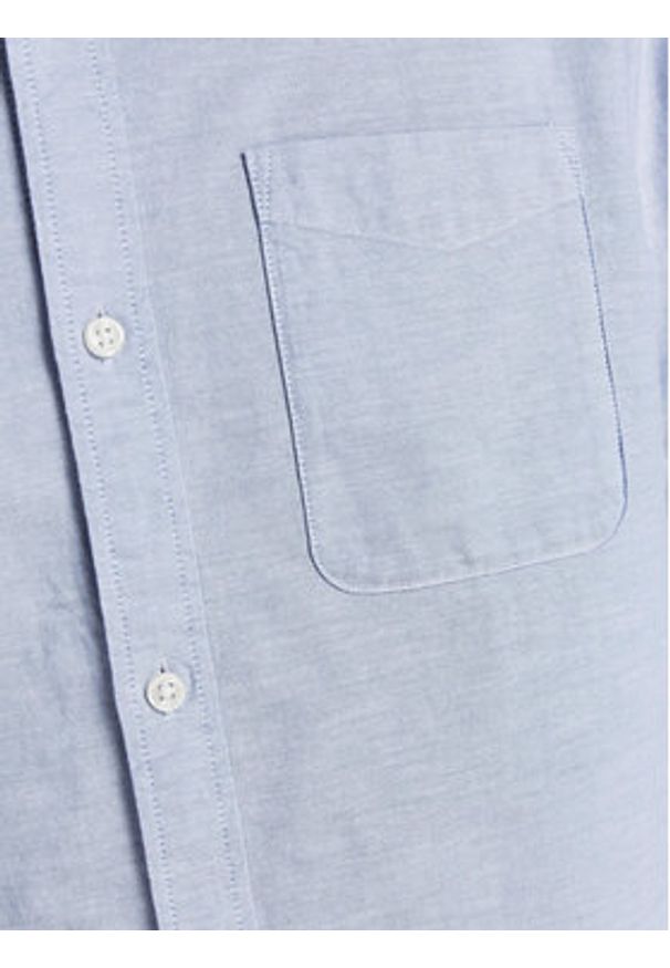 Jack & Jones - Jack&Jones Koszula 12182486 Błękitny Slim Fit. Kolor: niebieski. Materiał: bawełna