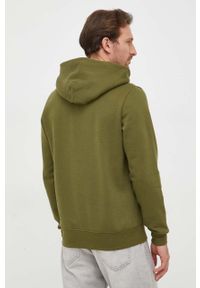 TOMMY HILFIGER - Tommy Hilfiger bluza męska kolor zielony z kapturem gładka. Typ kołnierza: kaptur. Kolor: zielony. Wzór: gładki #2