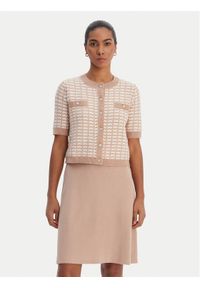 Morgan Komplet sweter i sukienka 261-RMORESA Beżowy Slim Fit. Kolor: beżowy. Materiał: syntetyk #1