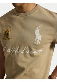 Polo Ralph Lauren T-Shirt 710B20010003 Beżowy Regular Fit. Typ kołnierza: polo. Kolor: beżowy. Materiał: bawełna #3