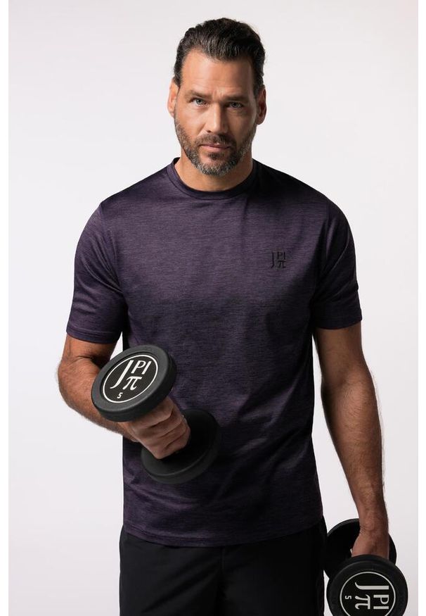 JAY-PI - Męska Koszulka funkcyjna fitness rękaw 1/2 do 7 XL. Kolekcja: plus size. Kolor: fioletowy. Materiał: elastan, poliester, materiał. Sport: fitness