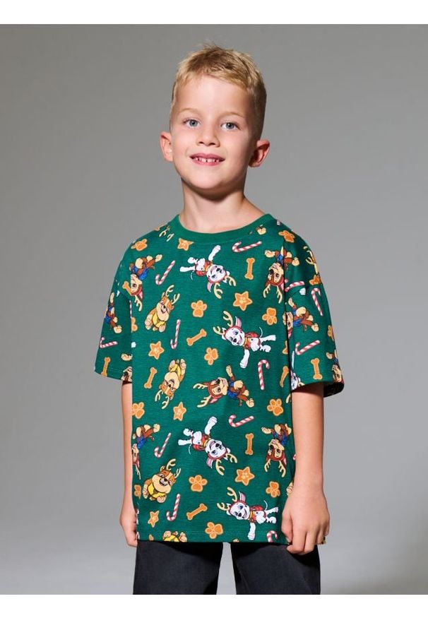 Sinsay - Koszulka PAW Patrol - zielony. Kolor: zielony