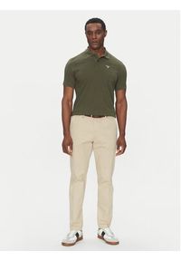 Barbour Polo Original Sports MML0358OL71 Zielony Tailored Fit. Typ kołnierza: polo. Kolor: zielony. Materiał: bawełna #4
