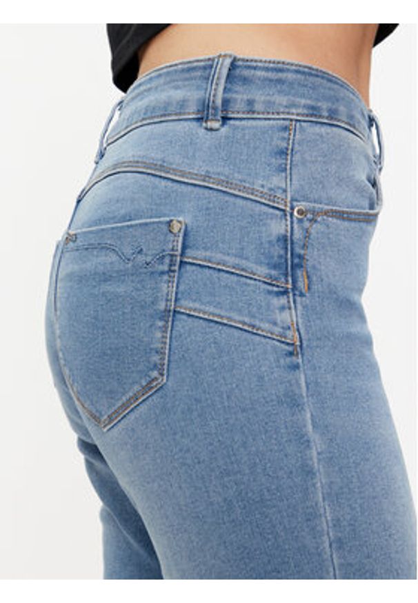 Morgan Jeansy 241-PARDA Niebieski Slim Fit. Kolor: niebieski