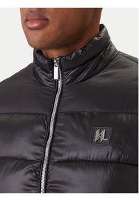 Karl Lagerfeld - KARL LAGERFELD Kurtka zimowa 505090 561590 Czarny Slim Fit. Typ kołnierza: dekolt w karo. Kolor: czarny. Materiał: syntetyk. Sezon: zima #6