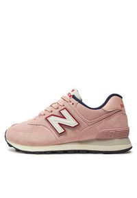 New Balance Sneakersy WL574YP2 Różowy. Kolor: różowy. Materiał: materiał. Model: New Balance 574