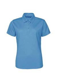 JUST COOL - Damska Koszulka Polo. Typ kołnierza: polo. Kolor: niebieski #1