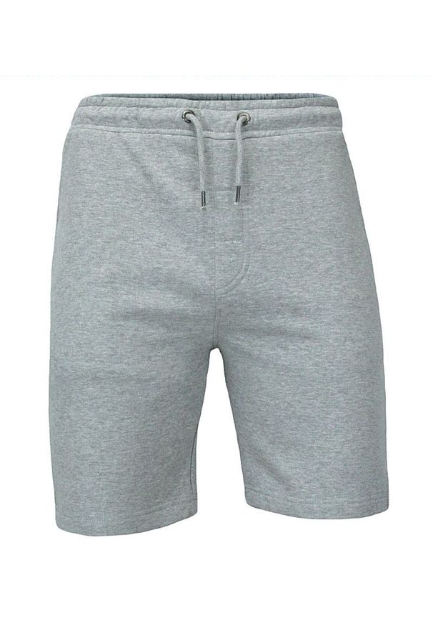 Brave Soul - Krótkie, Męskie Spodenki, Szorty, CASUAL, Dresowe, Bawełniane, Popielate. Okazja: na co dzień. Kolor: szary. Materiał: bawełna, wiskoza. Długość: krótkie. Sezon: wiosna, lato. Styl: casual