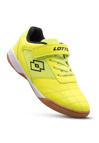 Buty treningowe dziecięce LOTTO WHIZZER halowe, futsal. Kolor: żółty