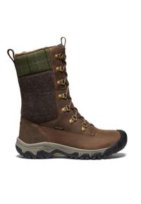 keen - Śniegowce zimowe damskie Keen Greta Tall Boot WP. Kolor: brązowy. Sezon: zima