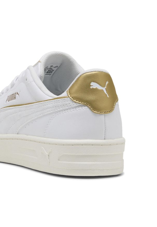 Puma - Damskie sneakersy Court Lally Day Night PUMA White Gold. Okazja: na co dzień. Kolor: biały, wielokolorowy, żółty