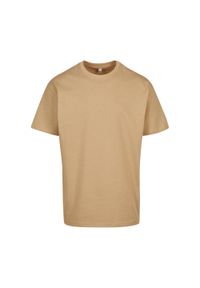 BUILD YOUR BRAND - Ponadwymiarowa Koszulka Dla Dorosłych Unisex Heavyweight. Kolor: beżowy