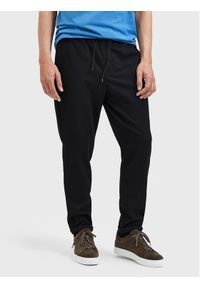 Selected Homme Spodnie materiałowe Selby 16085172 Czarny Slim Tapered Fit. Kolor: czarny. Materiał: materiał, syntetyk #1