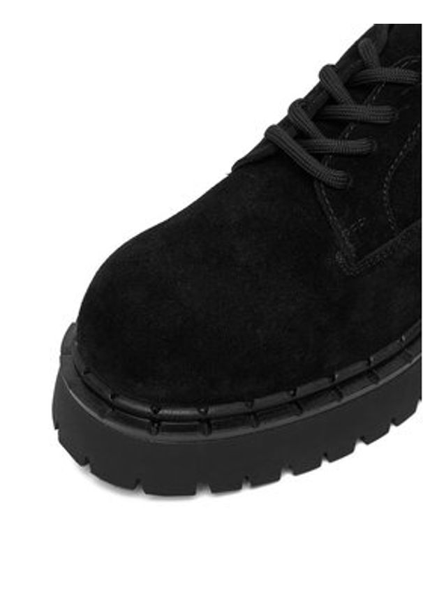 Badura Półbuty EO-ARLETH-25FW12 Czarny. Kolor: czarny. Materiał: skóra, zamsz