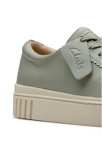 Clarks Sneakersy Mayhill Walk 26181208 Zielony. Kolor: zielony. Materiał: skóra