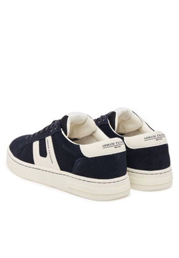 Armani Exchange Sneakersy XM001752 AF18074 MB005 Granatowy. Kolor: niebieski. Materiał: skóra