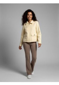 Sinsay - Krótka kurtka typu shacket - żółty. Kolor: żółty. Długość: krótkie #1