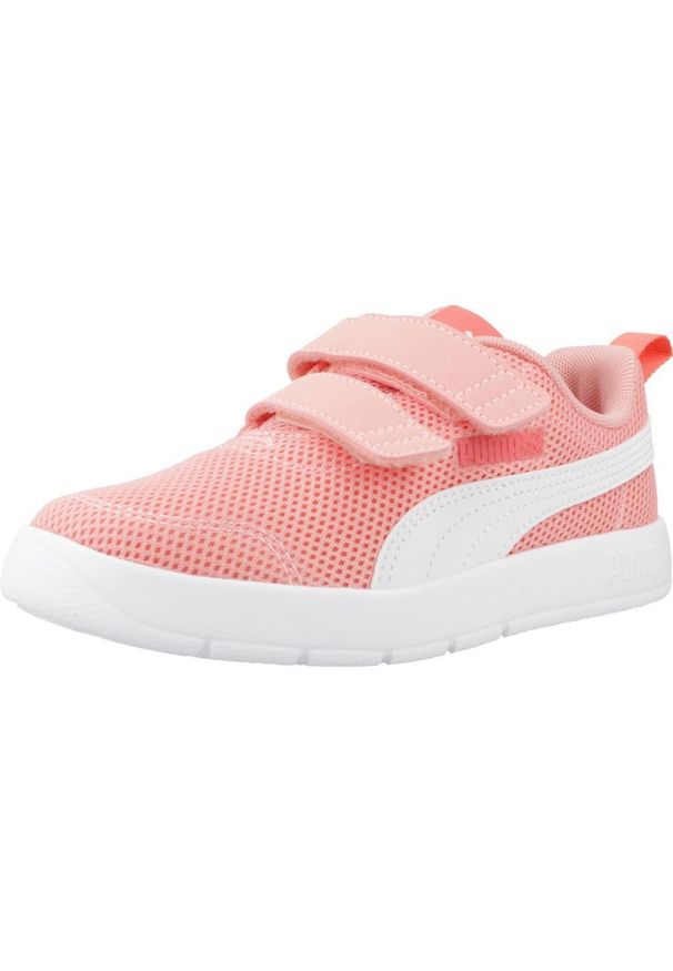 Tenisówki Puma Model Courtflex V3 Mesh Ps Kolor Pomarańczowy. Kolor: pomarańczowy. Materiał: mesh