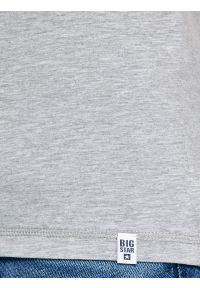 Big-Star - Koszulka męska v-neck z bawełny supima szara Supiclassicov 901. Kolor: szary. Materiał: bawełna. Długość: długie #2