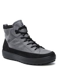 ecco - ECCO Trzewiki Soft 7 Tred M GORE-TEX 45044453779 Szary. Kolor: szary. Materiał: nubuk, skóra #1