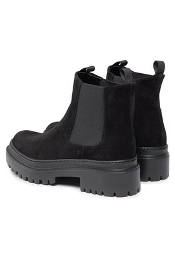 Pollini Sztyblety SA21204G0HTI0000 Czarny. Kolor: czarny. Materiał: zamsz, skóra