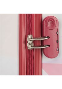Wittchen - Komplet walizek z ABS-u z nadrukiem różowy. Kolor: różowy. Materiał: guma. Wzór: nadruk. Styl: wakacyjny #9