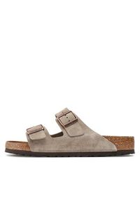 Birkenstock Klapki Arizona Bs 0051461 Szary. Kolor: szary. Materiał: skóra, zamsz